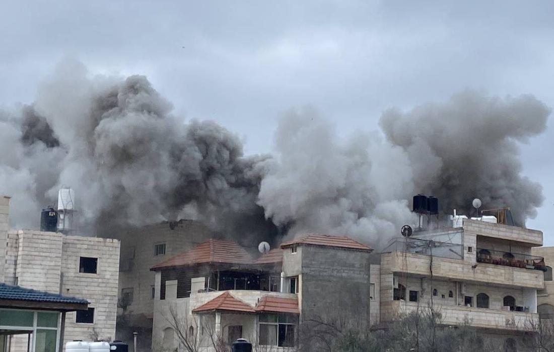 تفجير منزل الاسير كمال جوري في نابلس